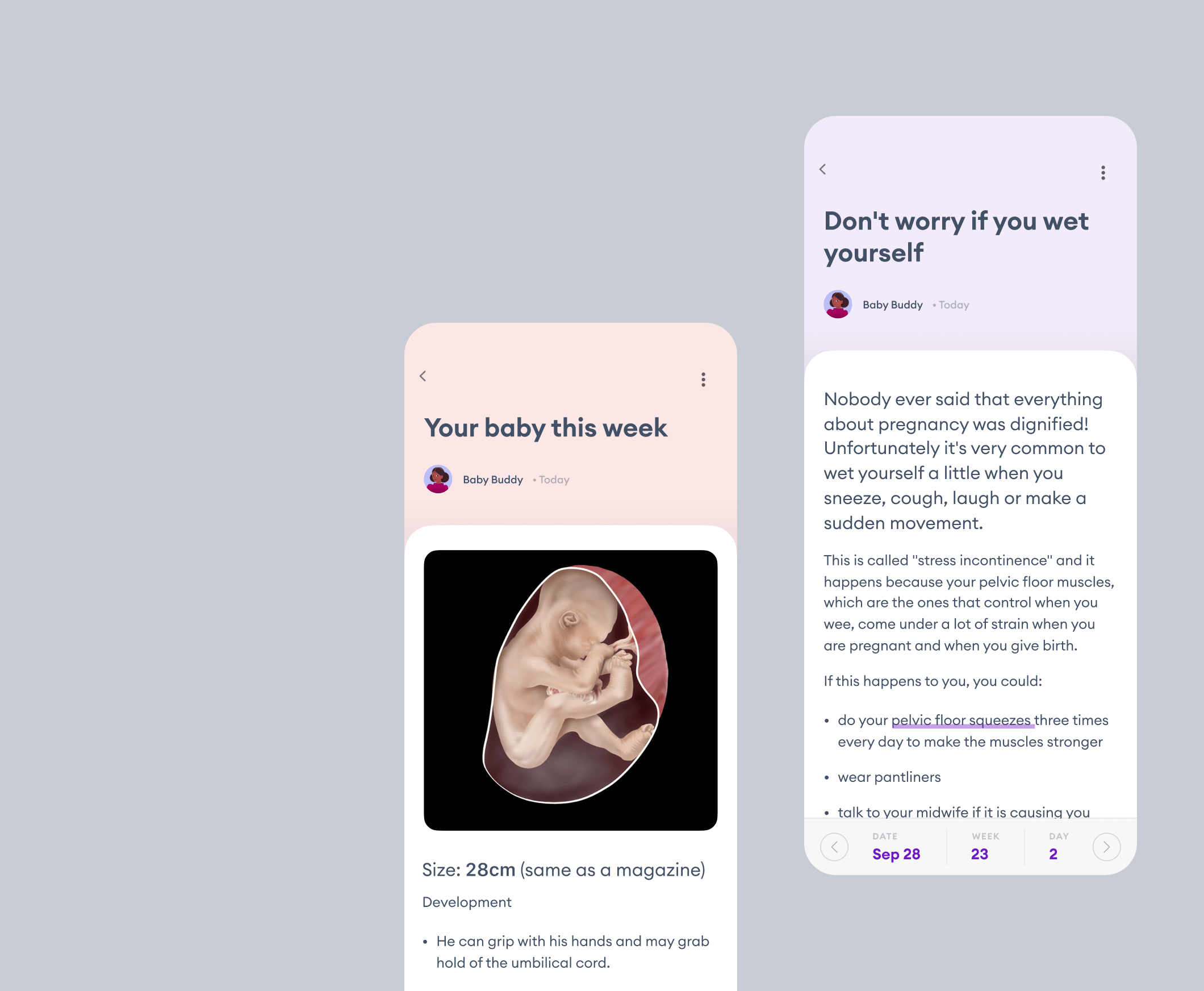 Baby Buddy — Inclusive pregnancy and parenting mobile app