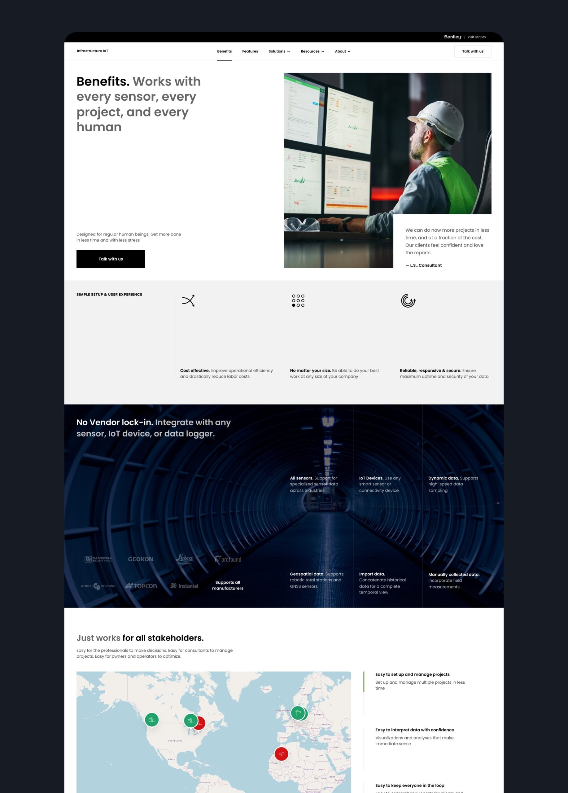 Bentley Infrastructure IoT — Infrastructure intelligence solution